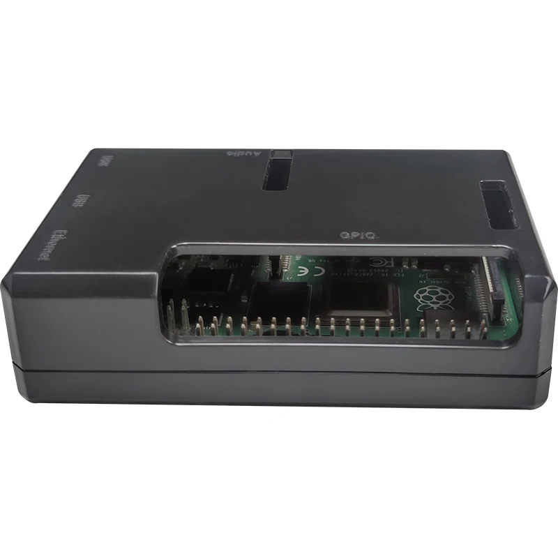 Чехол для Raspberry Pi 4 Model B Box Черный пластиковый корпус из АБС-пластика для Raspberry Pi 4