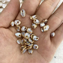 Natural Pearl Charms Beads for Making Jewelry DIY Bracelet Nweckalce Accessories Pendants 2PCS