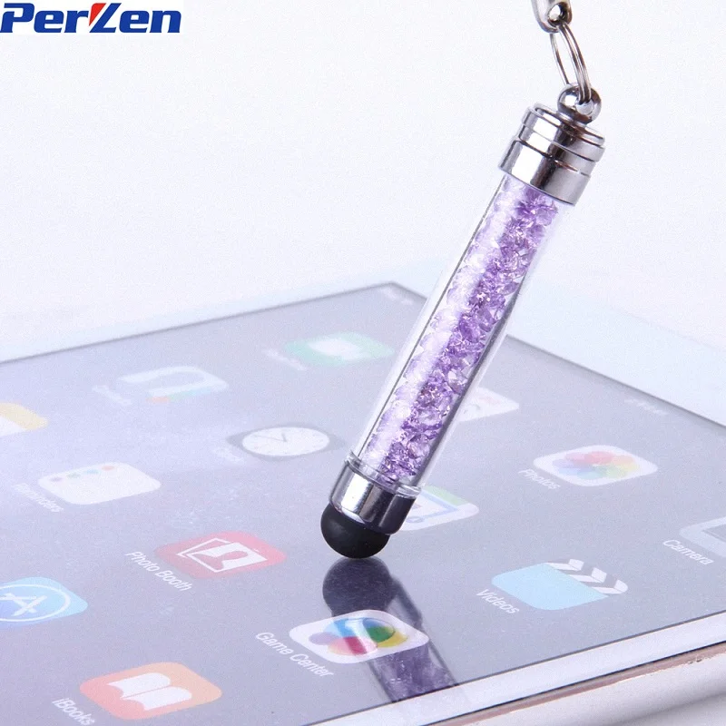 10pcs/Pack Luxury Crystal Universal Mini Touch Screen Pen Kawaii Gift For All Iphone ,Tablet PC ,Laptop Universal Stylus Pen
