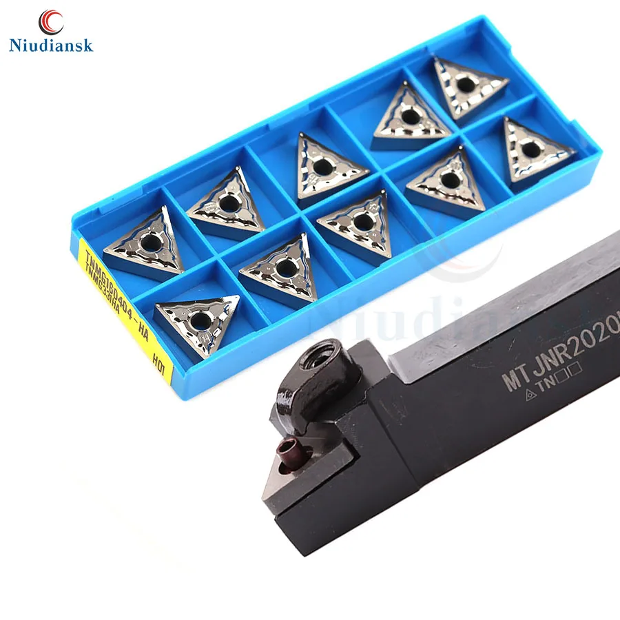 

10pcs TNMG160404 Carbide Inserts 1pc MTJNR1616H16 MTJNR2020K16 MTJNR2525M16 External Turning Tool Holder Lathe Turning Tools Set