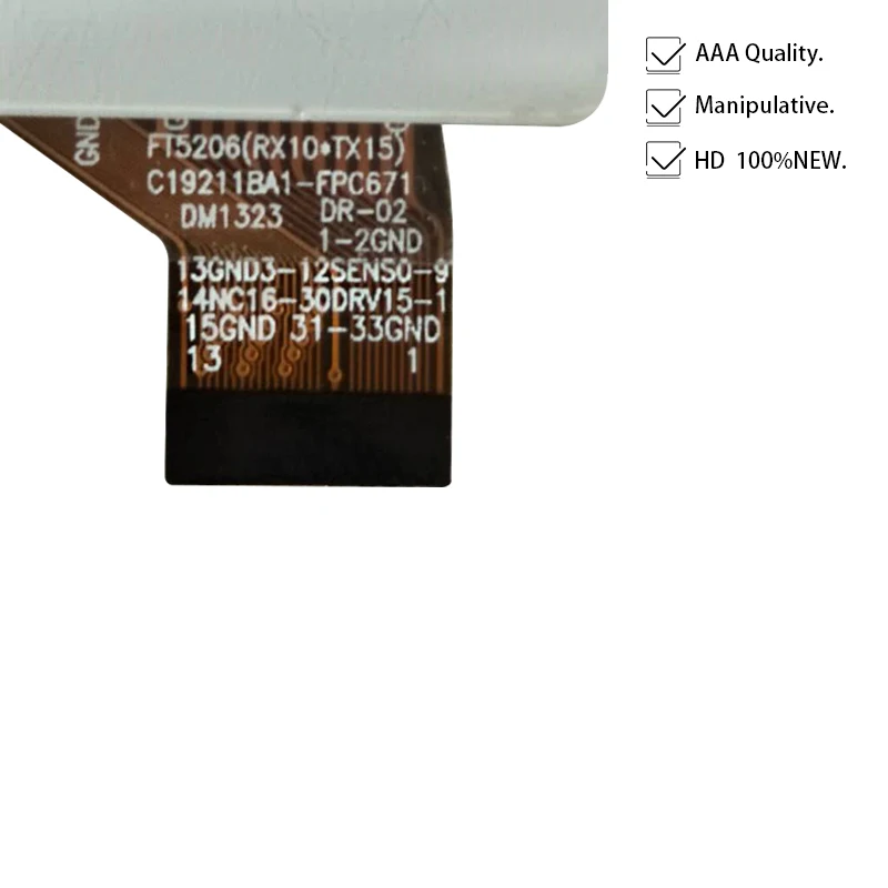 Sensor de vidro de substituição do painel do digitador da tela de toque da tabuleta C19211BA1-FPC671 de 7 polegadas