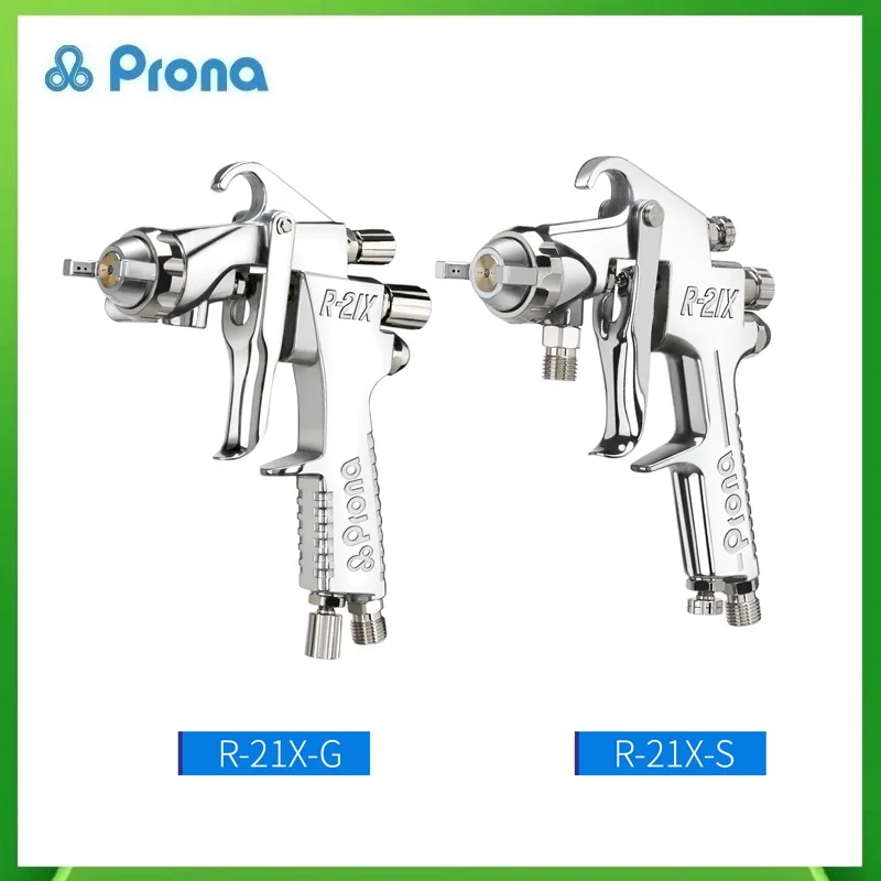 

Prona R-21X профессиональный автомобильный краскопульт, датчик солнечного света и гравитационный тип на выбор, сопло 1,3 1,5 2,0 2,5 мм, R21X