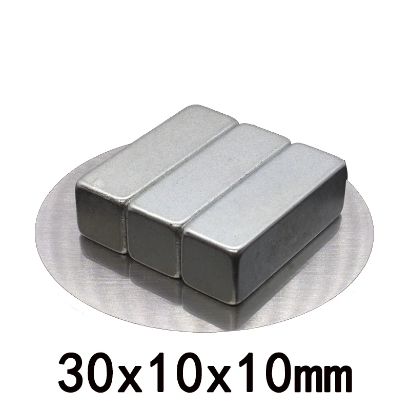 1~50PCS 30x10x10 mm Super Strong Sheet Rare Earth Magnet 30x10x10mm Block Rectangular Neodymium Magnets N35 Magnet 30*10*10 mm