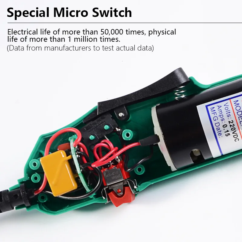 Wkrętak elektryczny 220V H6 prędkość 6.35mm wkrętak elektryczny Straigh Plug regulacja momentu obrotowego o zmiennej prędkości