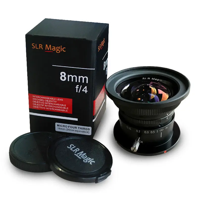 SLR Magic 8mm F4.0 Manual Focus Fixed Prime Lens Ultra Wide Angle lens for M4/3 Mount Panasonic Olympus Camera