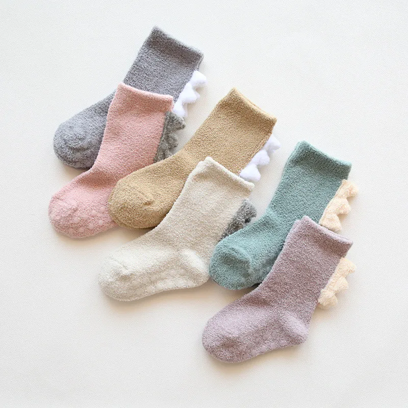 Coral fleece Kids Girls Socks Winter Warm Baby Boy Socks Anti Slip Newborn Baby Girl Socks for Children Snow Clothes Accessories