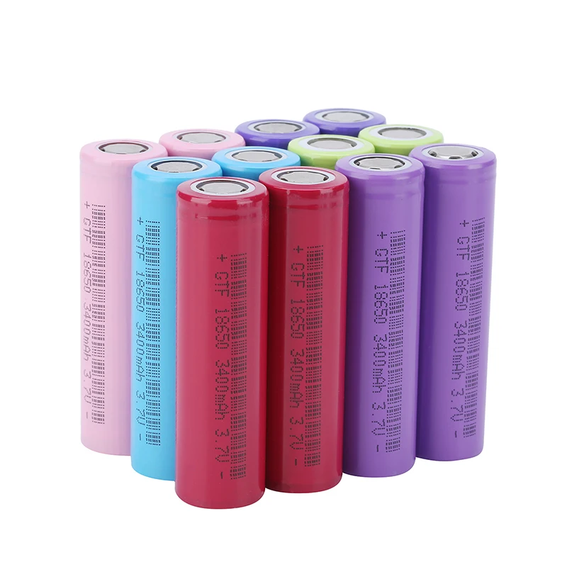 GTF 1PC 3.7V 18650 real capacity 3400mAh Rechargeable Battery Li-ion Batteries for Flashlight Torch Headlamp Drop shipping Cell