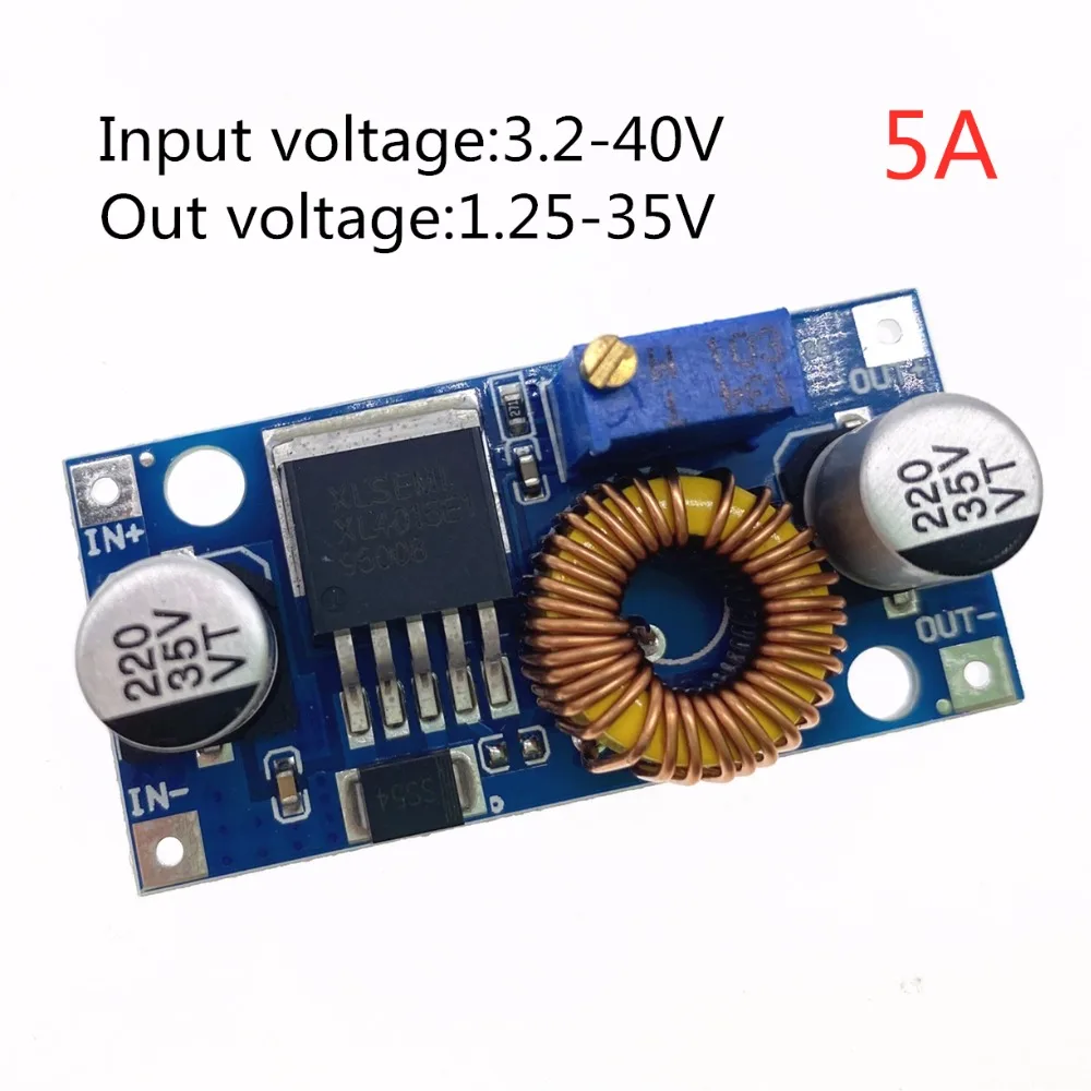 1 Stück einstellbar DC zu DC LM2596 LM2596S XL4015 Buck Boost Modul 3A 4A 5A Step-down Netzteil Regler Modul – Detail 4