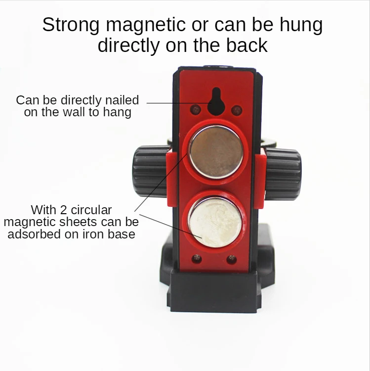 เลเซอร์ระดับวงเล็บ5/8 "360องศาFine Super Strongแม่เหล็กดึงL-Bracket Levelingสนับสนุนสำหรับเลเซอร์leve