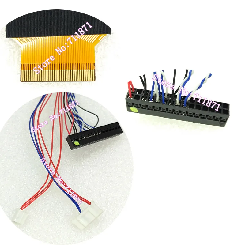 0.5 Pitch 40 P FPC LVDS 1ch 8bit M101NWWB RCหน้าจอสาย 40 Pin M101NWWB RCหน้าจอ 40 P FPCสายLVDSสายไฟ