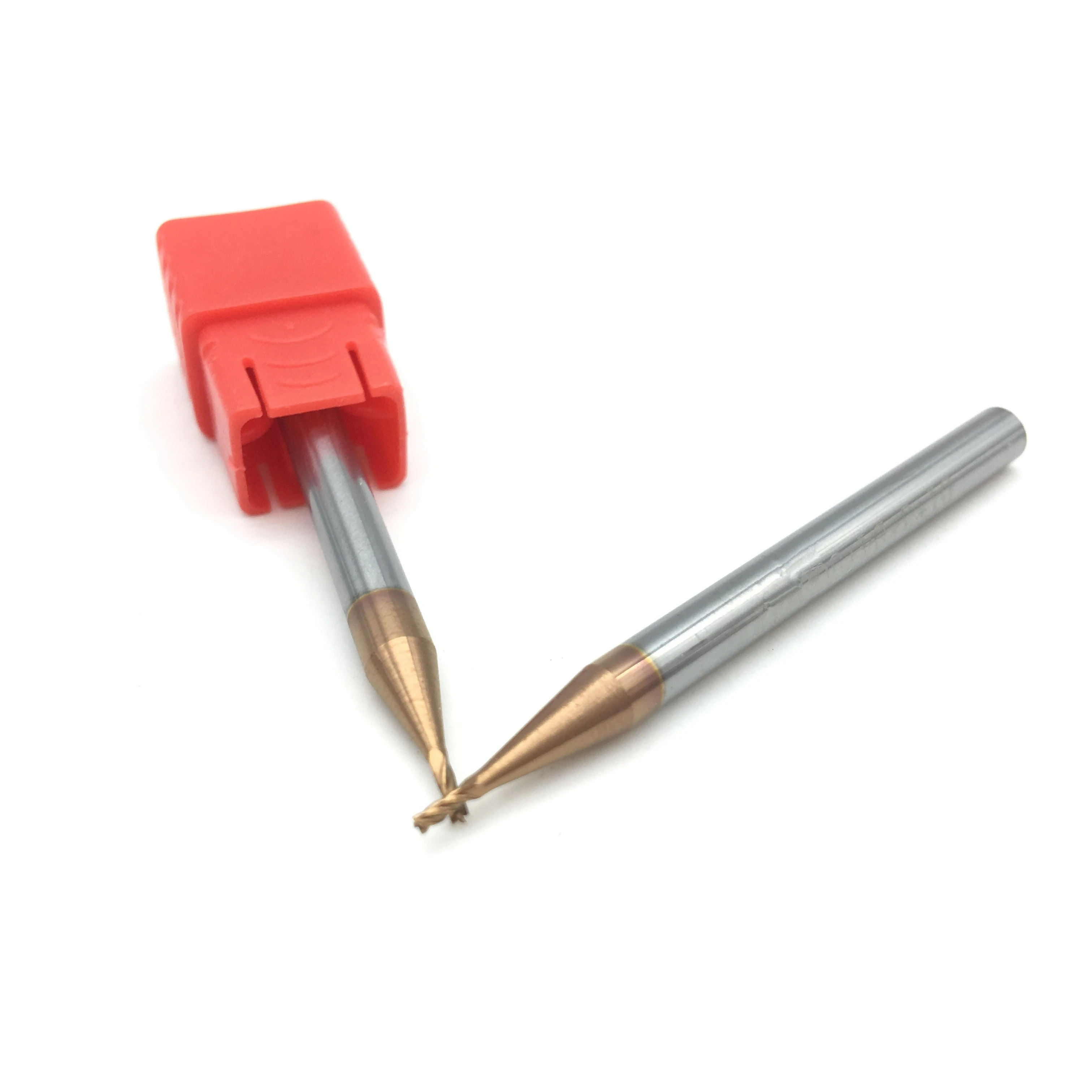 1Mm 4 Sáo HRC55 Carbide Cấp Cối Xay Xay Cắt Hợp Kim Phủ Thép Vonfram Endmills Cắt CNC Maching Endmill