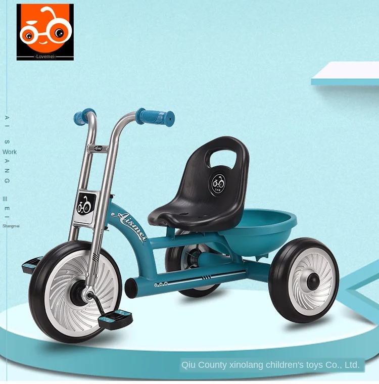 Luxury 2 In 1 Baby Stroller Tricycle Kids Bicycle Trike 1-6Y baby bike Three-Wheeled Bicycle Multi-Function Trolley