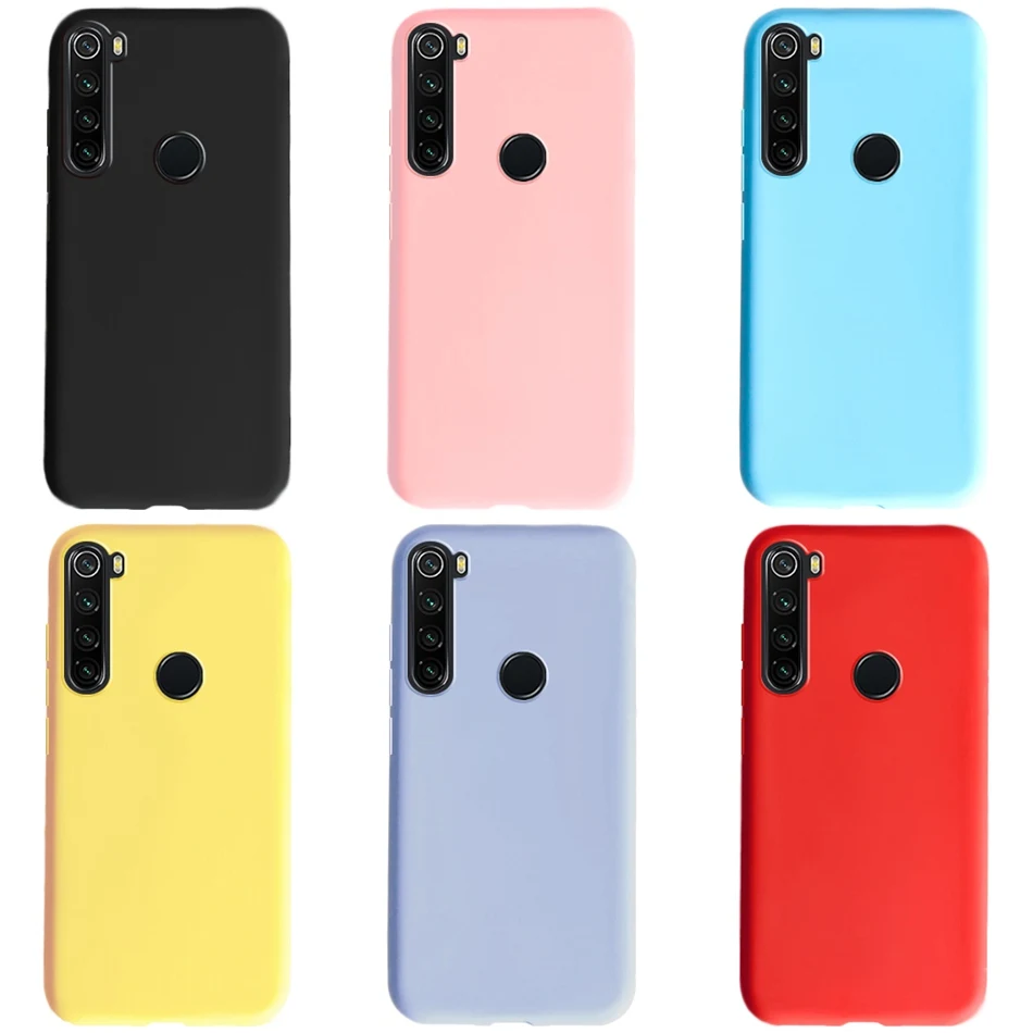 

For xiaomi Redmi Note 8 Case Redmi Note8 Cover Candy Color Soft Silicone Case For Xiaomi Redmi Note 8 Capa 6.3"