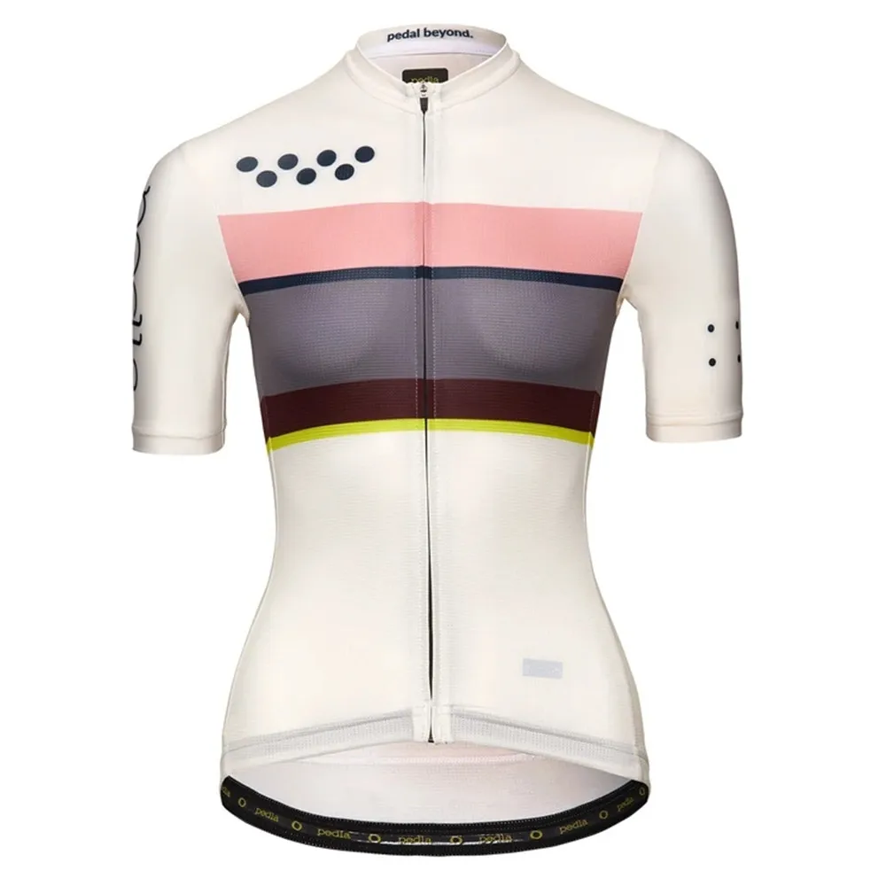 The Pedla cycling jersey 2021 Women LunaTECH Jersey - Pink Summer Short Sleeve Mtb Maillot Ciclismo all-day riding comfort Tops