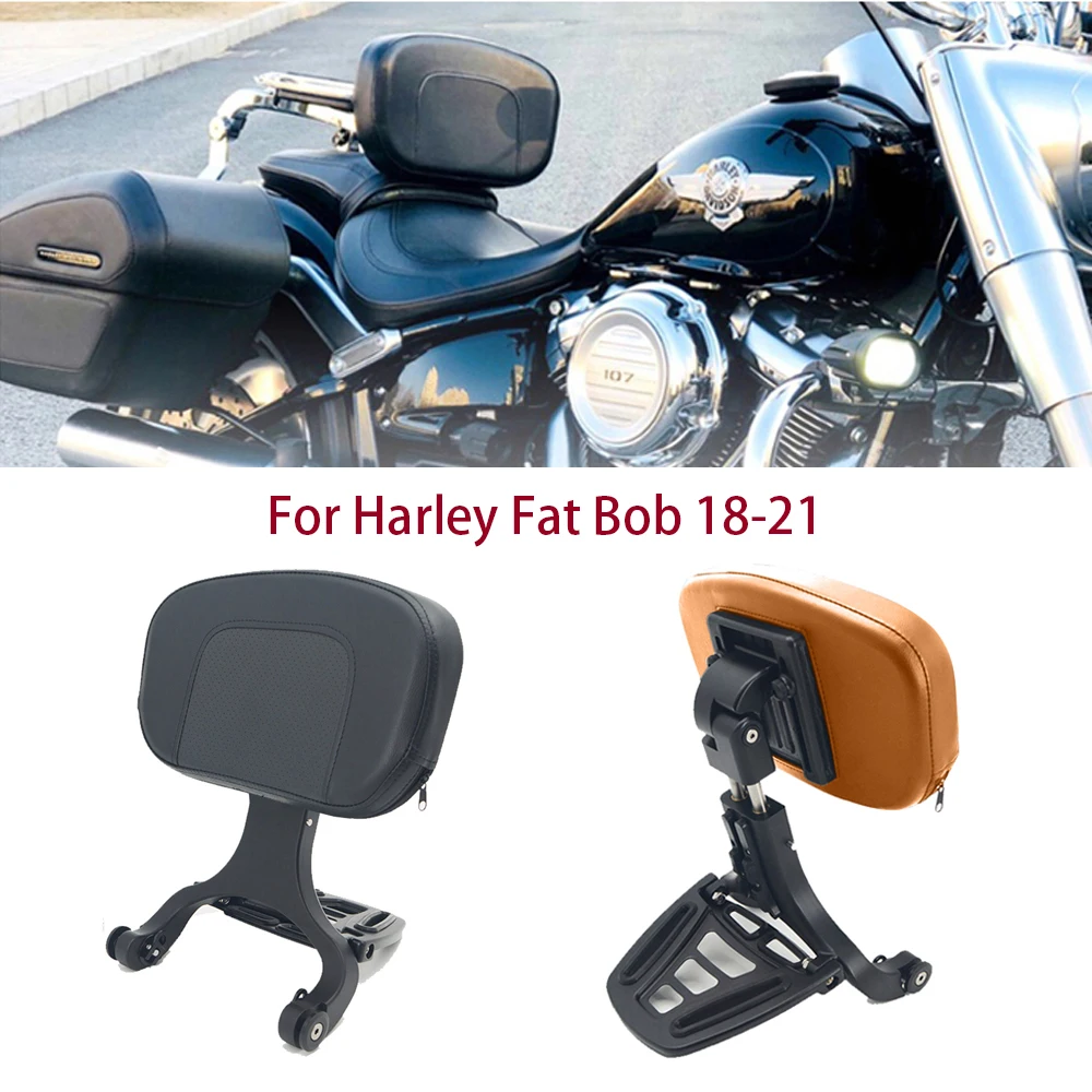 

Motorcycle Multi Purpose Driver Passenger Backrest For Harley Softail Fat Bob 2018-2021 FXFBS FXFB