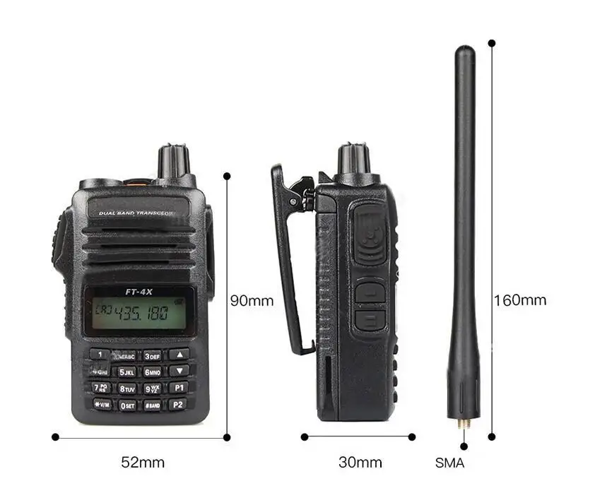 Imagem -05 - para Yaesu Ft4xr Transceptor de Banda Dupla Uhf Vhf Rádio Walkie Talkie para Condução Esportes ao ar Livre