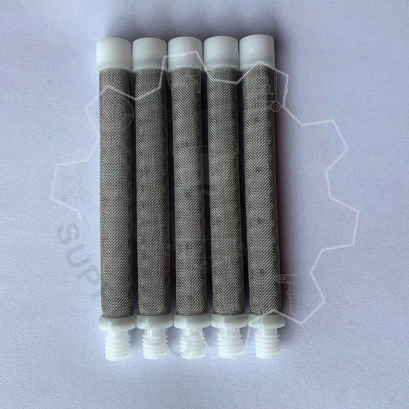 Imagem -03 - Filtro de Pistola de Pulverizador de Pintura Mal Ventilada Parafuso de Filtro em tipo de Filtro de Arma 10 Peças 30 60 100 150 Malha para Pistola de Pulverizador de Pintura Titã