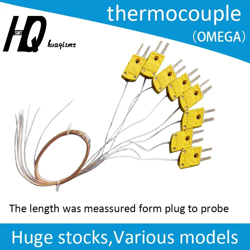 thermocouple with cable used in the kic profile TT-K-30  Temperature Measurement Sensitive Line K Type Thermometer Probe