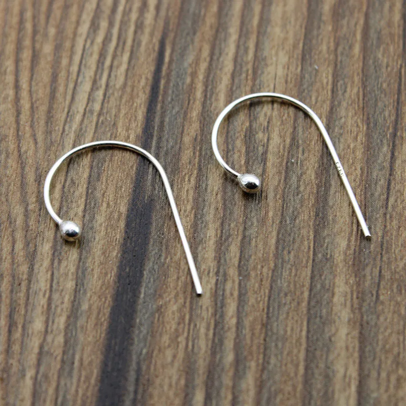 

4pcs/lot Earring Studs Jewelry Making Components 925 Sterling Silver Earrings Hooks Accessories For Women Earring DIY Findings