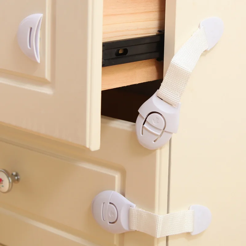 10PCS/Lot Baby Safety Protector Child Cabinet Locking Multi-function Plastic Locks Protection Children Locking For Doors Drawers