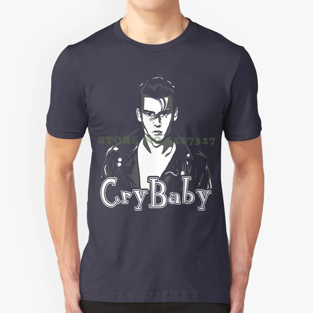 O Neck Short Sleeves Boy Cotton Men Cry Baby Johnny Depp John Waters Retro Movie T Shirt