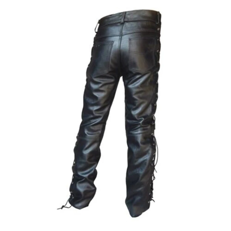 Halloween Adult Men Medieval Leather Pants Retro Punk Retro Renaissance Clothing Men\'s Middle Ages Maxi Size  Large Pants