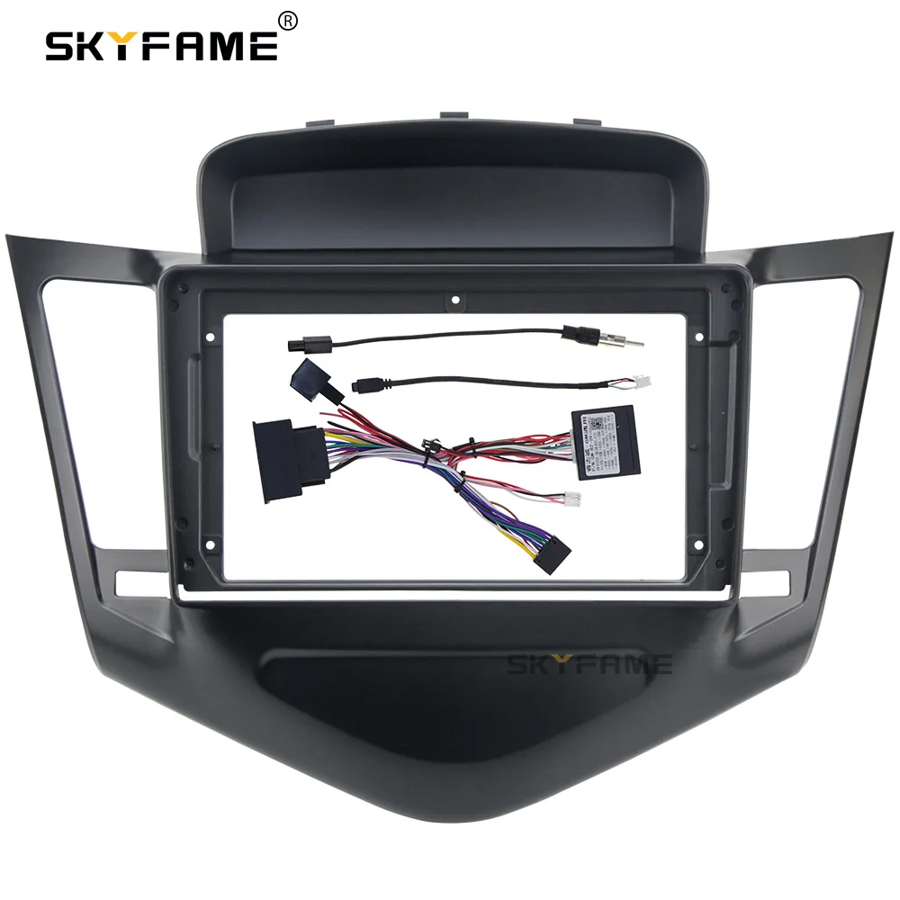 SKYFAME Car Frame Fascia Adapter Canbus Box For Android Radio Fitting Panel Kit Chevrolet Cruze