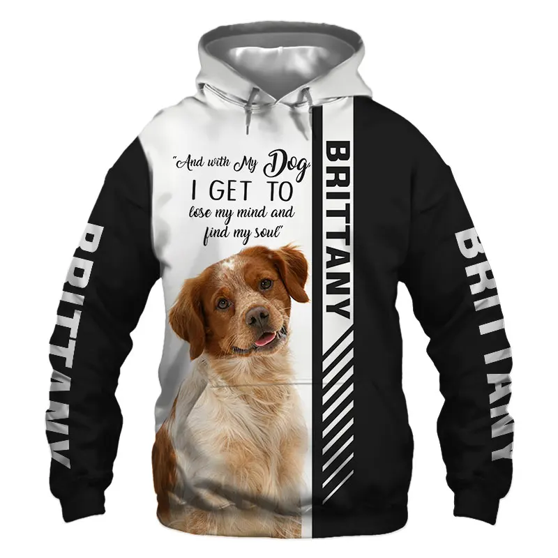 

Animal Brittany Dog 3D Printed Jacket Men/Women Harajuku Hoodie Unisex Casual Streetwear Sweatshirt Pullover Sudaderas DW02267