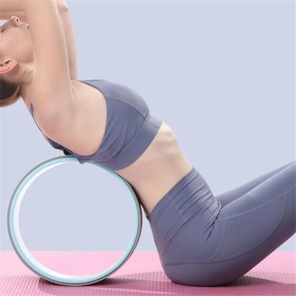 Yoga Wheel TPE Pilates Ring, Yoga Circle, Roller for Back Bend Workout, Leg Strench Exercise, Bodybuilding, 32x13cm THANKSLEE