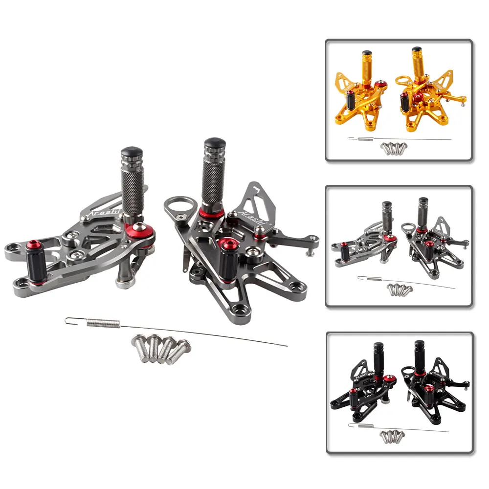 

S1000RR 2009-2014 Motorcycle Adjustable Rear Set Footrests Foot Pegs Kits For BMW S 1000 RR 2009 2010 2011 2012 2013 2014 1Pair