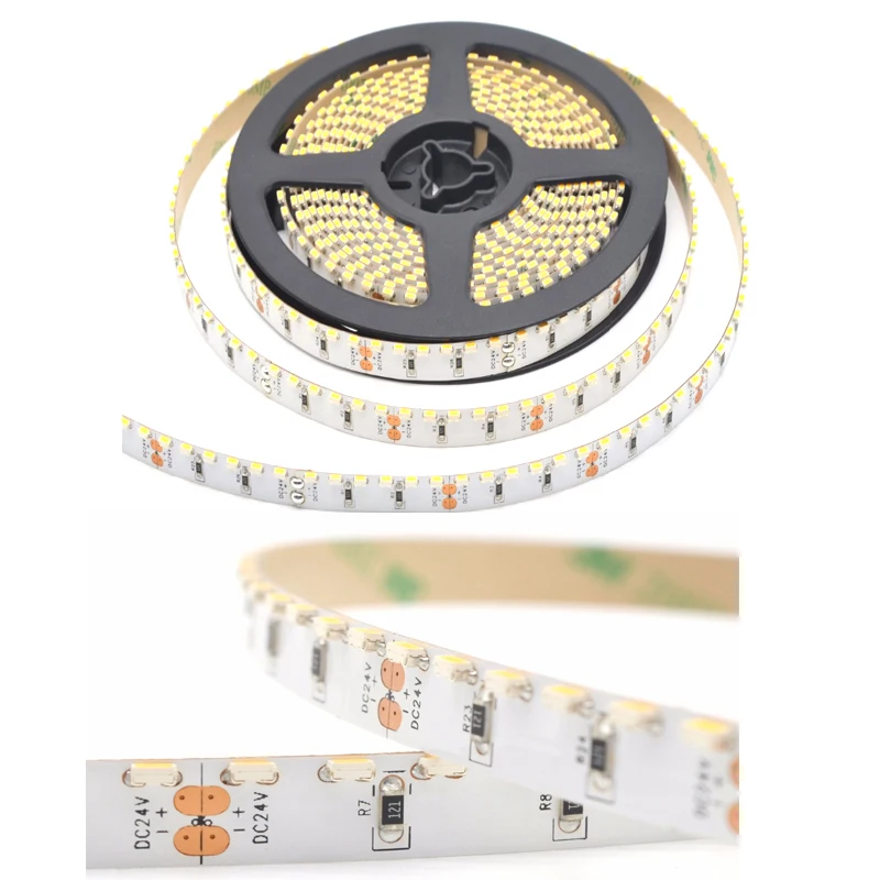 

Светодиодная лента SMD335, 5 м/рулон, 12 В/24 В постоянного тока, 1 м/120 светодиодов