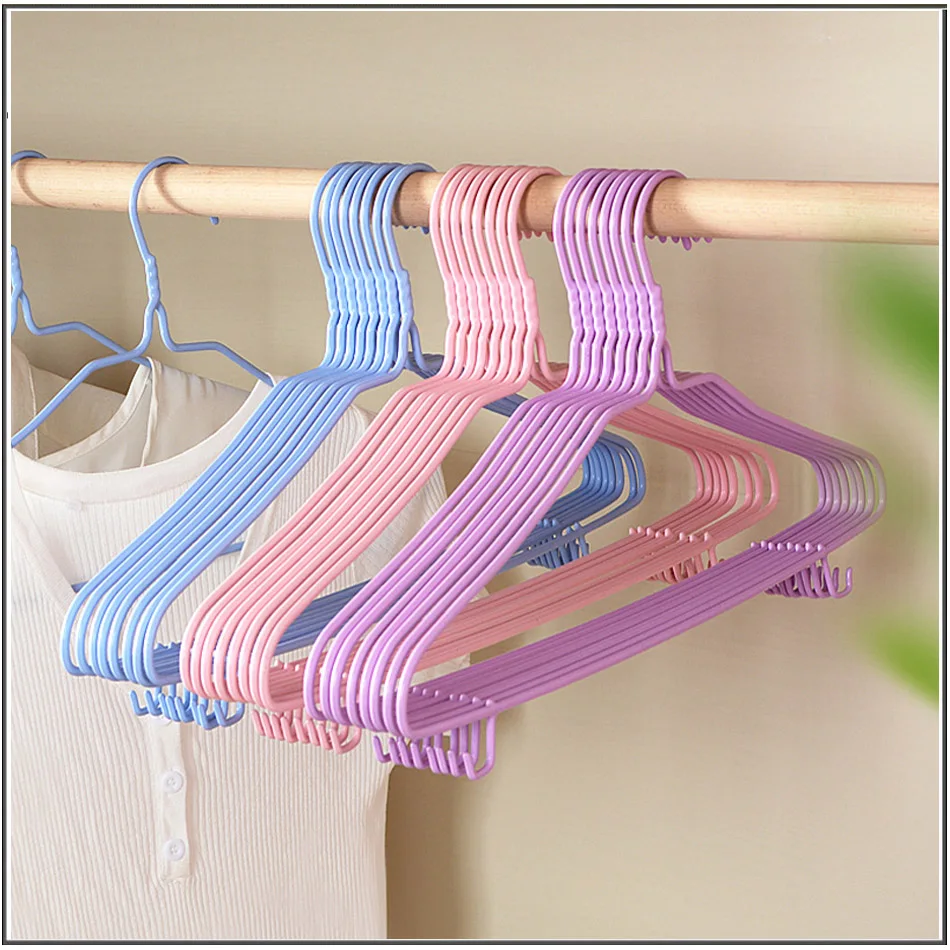 Plastic Clothes rack with Hook Adult Bold Anti Slip Clothes Drying Hook pink purple sky blue traceless cool clothes drying hook