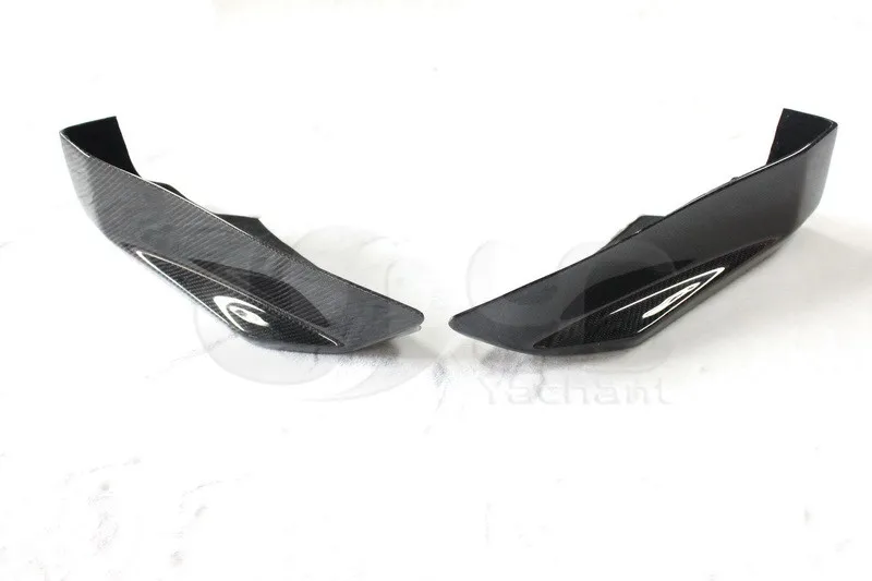 Car-Styling Carbon Fiber CF Rear Bumper Spats Fit For 02-08 350Z Z33 NI Version 1&2 Rear Spats Caps Corner Extension Attachment