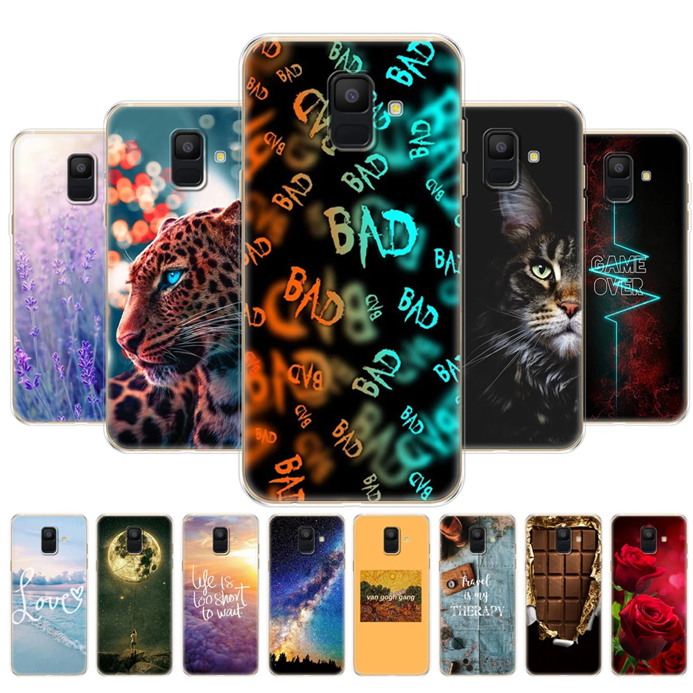 For Samsung Galaxy A6 2018 case Dual SIM SM A600 A600F for samsung A6 plus 2018 A605 A605F cases protective coque tpu back cover