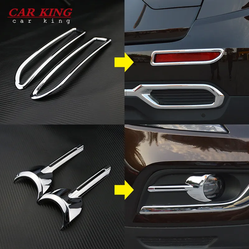 

Car-styling special decoration ABS Chrome Car fog lamp lights cover Auto Accessories for Renault Koleos Samsung QM6 2017 2018