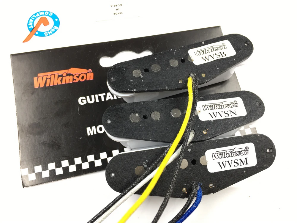 Wilkinson Premium 60\'s WVS Alnico V Single Coil Guitar Pickups White Electric Guitar Pickups For ST guitar Made In Korea