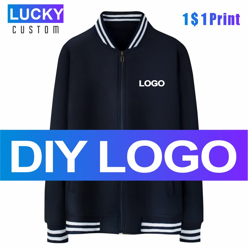 Men's Trendy Baseball Uniform Custom Embroidery Printing Logo New Casual Sports Jacket Warm Jacket 3xl