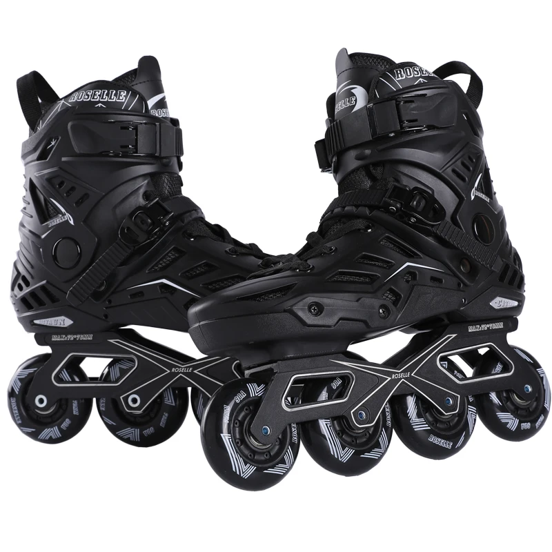Dames Heren Fitness Inline Skates met aluminium frames Rockered PU-wielen Rolschaatsschoenen
