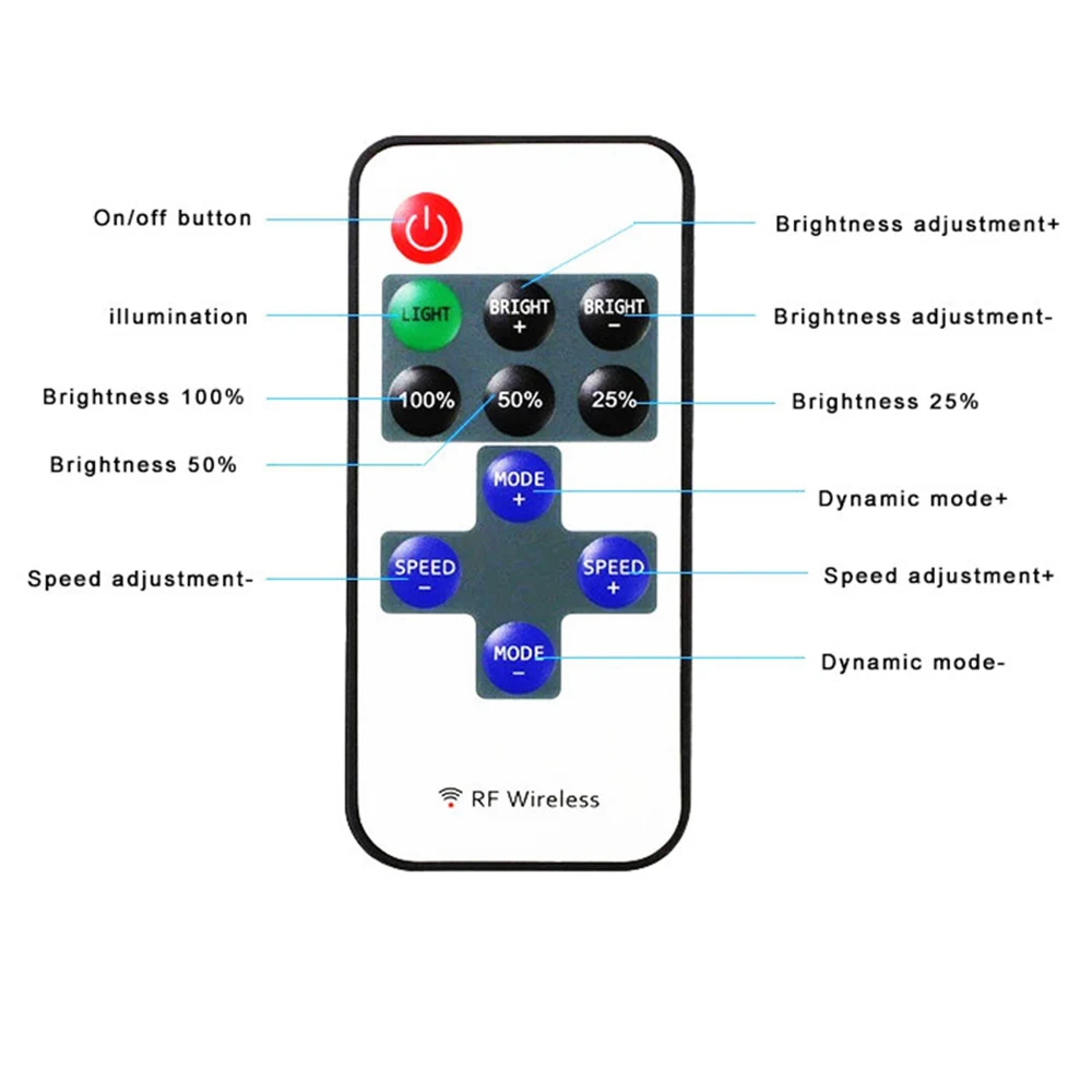 DC12V Led Controller Dimmer Wireless RF Remote to Control Single Color RGB Strip Lighting 3528 5050 led strip