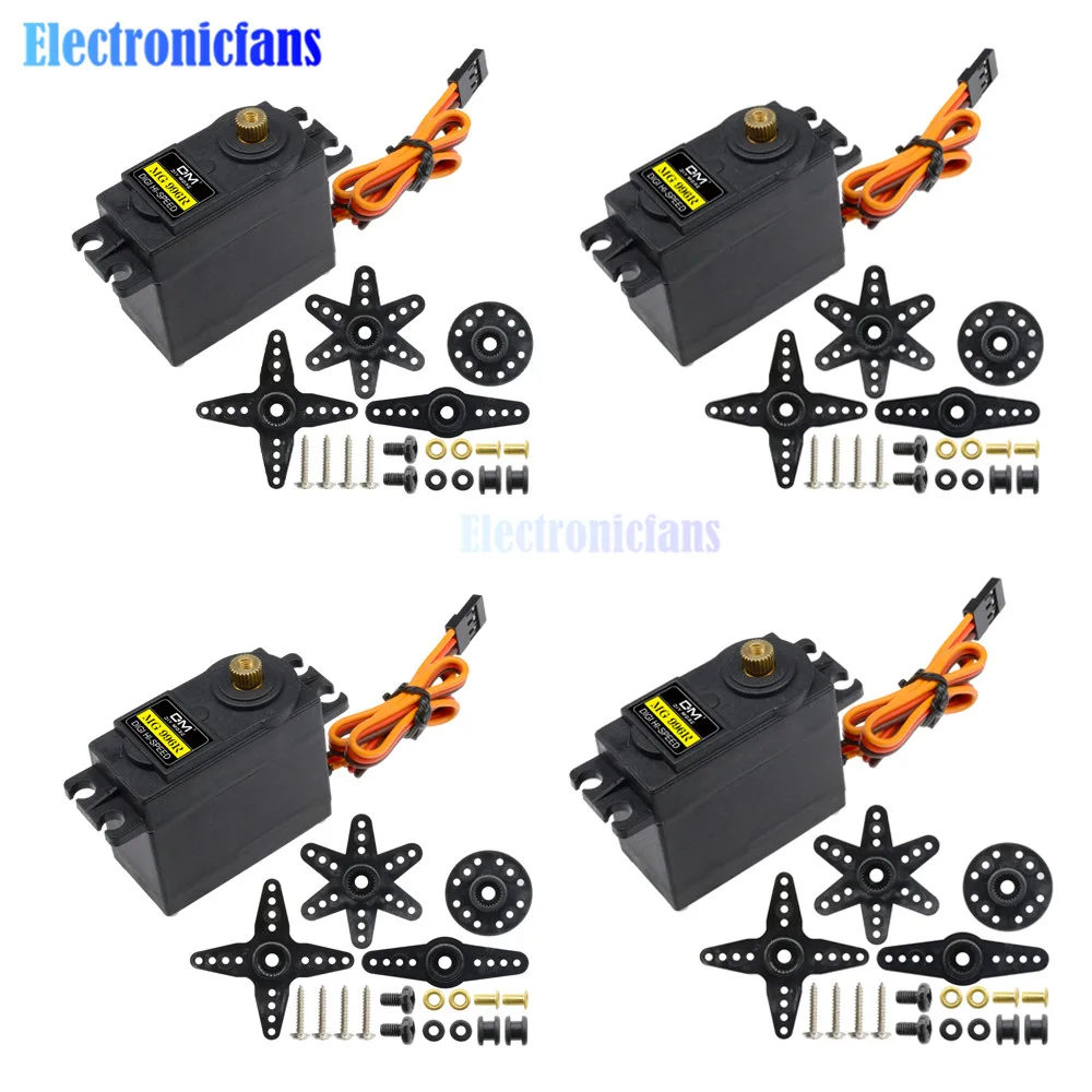 DIY 10PCS MG996R Metal Gears MG996 MG 996R Digital RC Servo Motor High Torque Helicopter Car Boat & Torque RC CAR 1/8