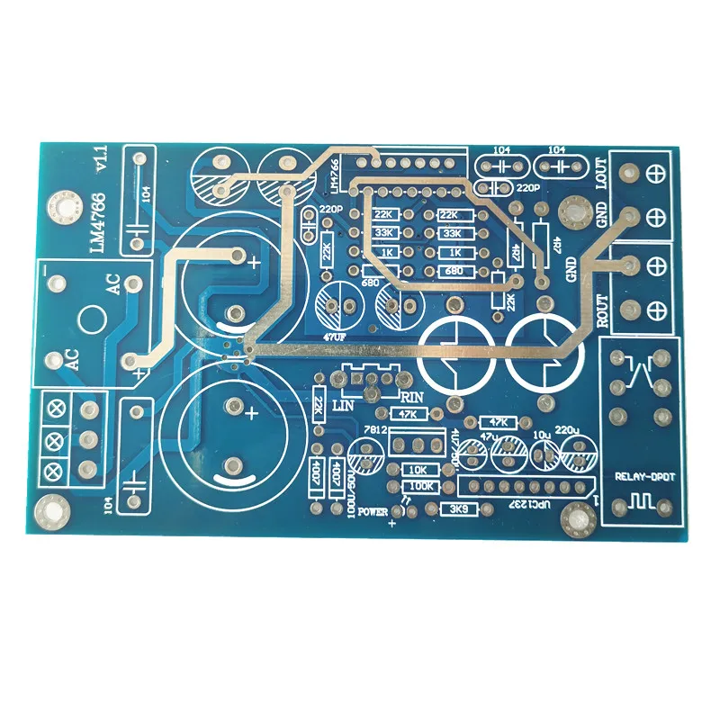 LM4766 audio power  amplifier  PCB 40W*2  Does not contain any electronic components