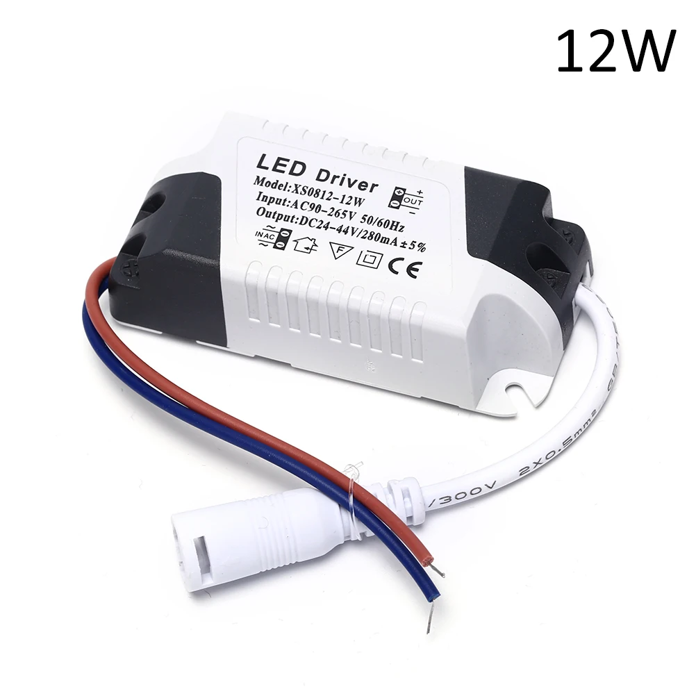 Fuente de alimentación del controlador LED, 1 unidad, 1-3W/4-7W/8-12W/12-18W/18-24W, nuevo transformador, controlador de lámpara de luz LED