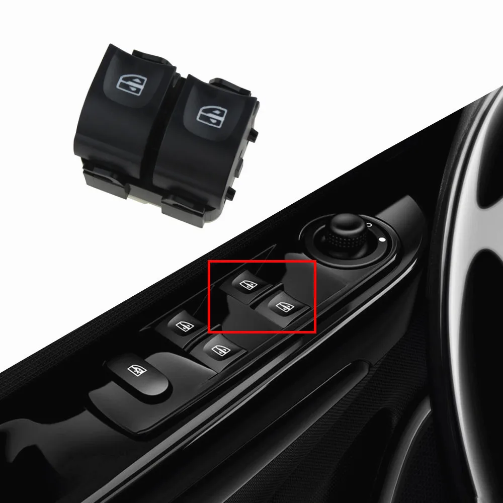 LHD 254118044R Front Electric Window Double Switch Button For Renault Clio 4 IV