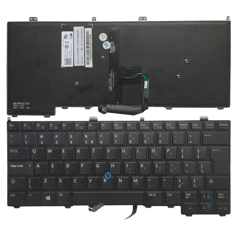 98% Pop for DELL Latitude E7440 laptop Keyboard UI Mouse Pointer backlit  00K1C8 V141025AR1