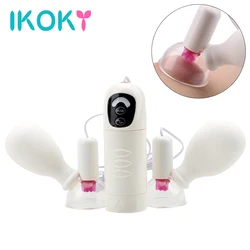 Nipple Sucker Brush Pump Rotating Vibrators for Women Breast Enlargement Clitoris Sucking Female Masturbator Sex Toys Couple