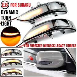 Car LED Dynamic Turn Signal Lights For Subaru Forester Tribeca Side Mirror Blinker Indicator For Subaru Outback Legacy 2008-2011