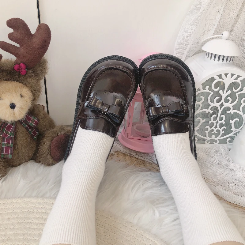 

College School Student Sweet Girls Female Cosplay Kawaii Tea Party Japanese Cute Anime Lolita Shoes Harajuku Jk Uniform Shoes