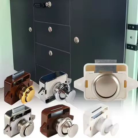 TYTXRV 26mm RV Car Push Lock Camper Caravan Boat Drawer Latch Button Locks for Furniture Hardware