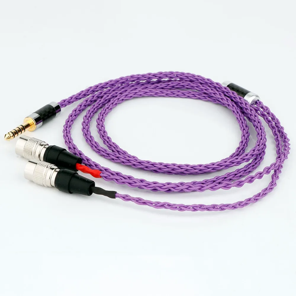 Preffair XLR متوازن 7N OCC النحاس الفضة مطلي سماعة سماعة ترقية كابل للسيد مكبرات الصوت الأثير ألفا الكلب رئيس