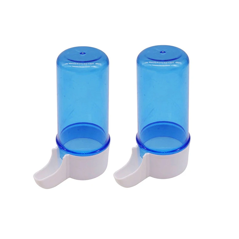 5 Pcs Bird Trough Drinking Water Width 4.5cm High 10cm Parrot Automatic Feeder Waterer Sprinkler Anti-scattering Bird Supplies